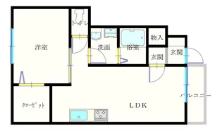 パルミラ弐番館【1階】の間取り