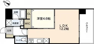 JRBハイツ岡山【1階】の間取り