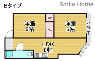RIZEONE天神ノ森レジデンスA棟B棟【4階】の間取り