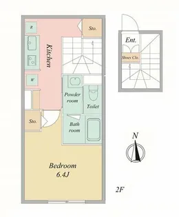 富士パークハイツ【2階】の間取り