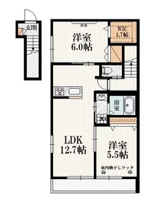 Cube Nakasengawa Terrace【2階】の間取り