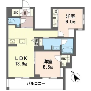 ウィステリアガーデン【3階】の間取り