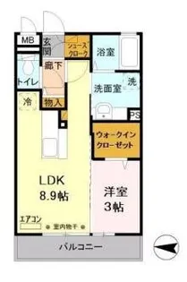 フォアール【1階】の間取り