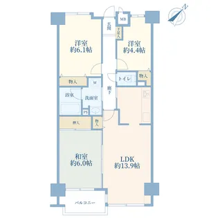 メゾン・グランディール【2階】の間取り
