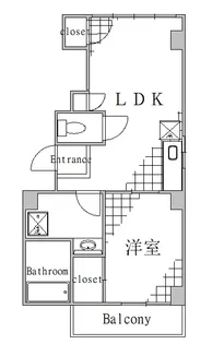 ノーリーズン森下【2階】の間取り