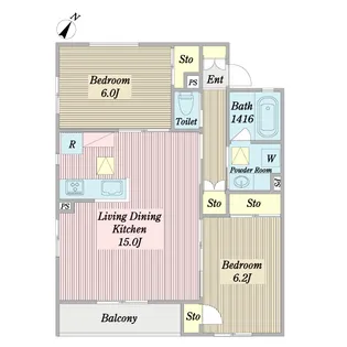 コハル美ヨリ【2階】の間取り