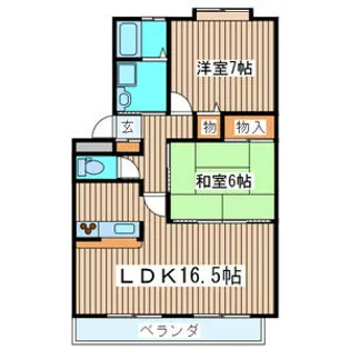 コージィコート壱番館【2階】の間取り