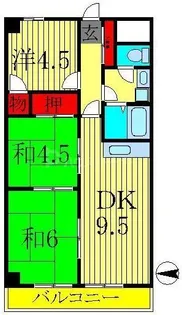 レジデンスカノウ【2階】の間取り