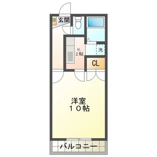 クレストール生桑【2階】の間取り