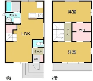船岡テラスA【1階】の間取り