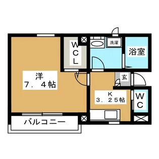 ピソビエント【1階】の間取り