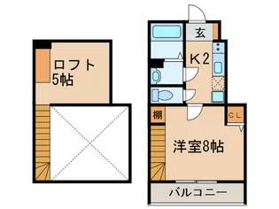 サンヴィアーレ砧【1階】の間取り