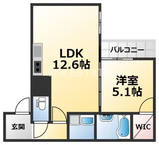 フジパレス須磨鷹取I番館【3階】の間取り