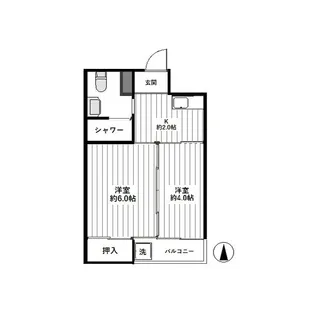 両国武蔵野マンション【1階】の間取り