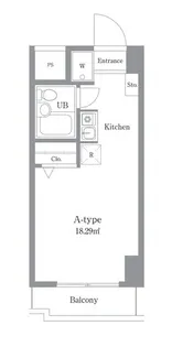 エルプレイス住吉【10階】の間取り