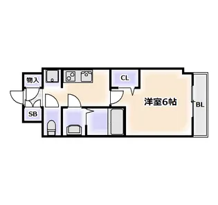 プレサンス大正エミナンス【3階】の間取り