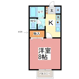 トゥインクルコート甚【1階】の間取り