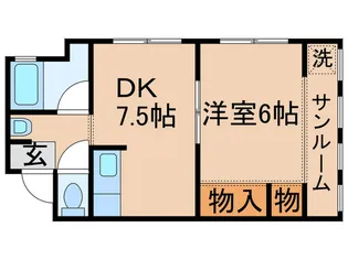 岡庭ビル【4階】の間取り