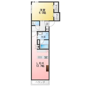 メゾン弥生【1階】の間取り