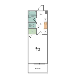 リバティヒル【1階】の間取り