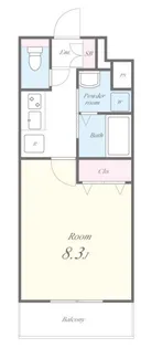 カトル・ナフ新美【5階】の間取り