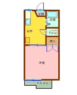 コーポくるみ【2階】の間取り