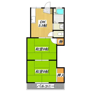 中村マンション【2階】の間取り