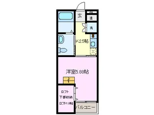 Loft plus【2階】の間取り