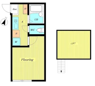 プリミエール古淵【1階】の間取り