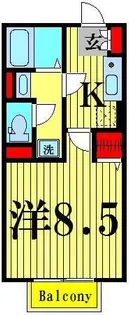 Heim はやぶさ【2階】の間取り