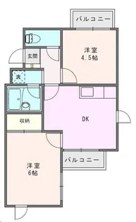 エスティーム【2階】の間取り
