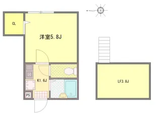 Well-being江北【3階】の間取り