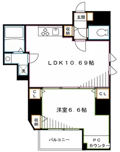 ビバリーホームズ三鷹【9階】の間取り