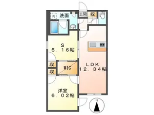 quador noie 今池【1階】の間取り