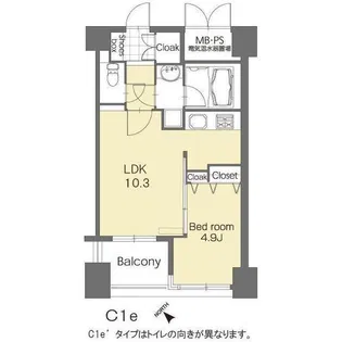 ラクレイス平尾ステーション【11階】の間取り