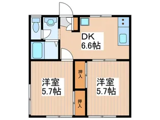 シャレ-渋谷【1階】の間取り