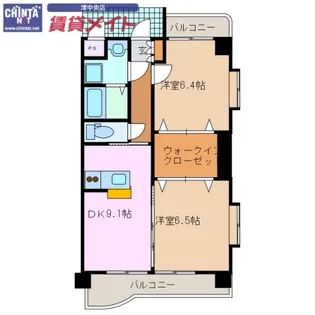 マジェスティ【1階】の間取り