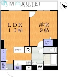 コンフィアンス【2階】の間取り