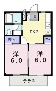 シティハイツ佐藤II【1階】の間取り
