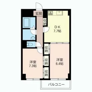ヴェルドミール宮崎台【4階】の間取り