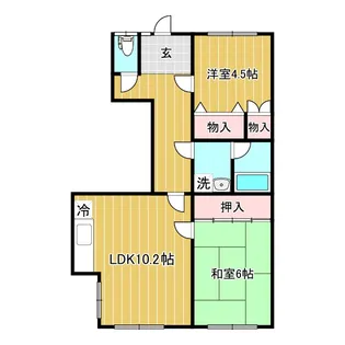 伊東マンション【1階】の間取り