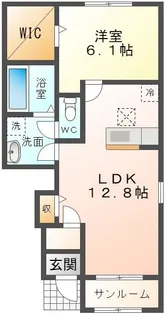 サンリットヴィラX【1階】の間取り