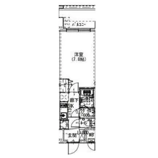 Alivis浪速東SoL TERRACE【7階】の間取り