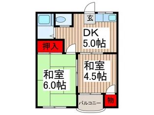 大和コ-ポ【1階】の間取り
