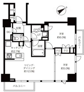 東京ベイシティタワー【28階】の間取り