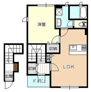 イーストハイツ【2階】の間取り