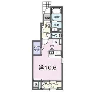 ルノ【1階】の間取り