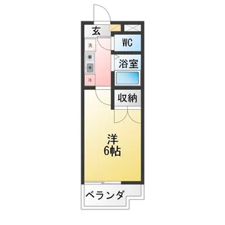 ロッキー星宮A【1階】の間取り