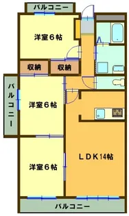 エスプランディール【4階】の間取り