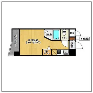 ルネスロワール博多駅南【6階】の間取り